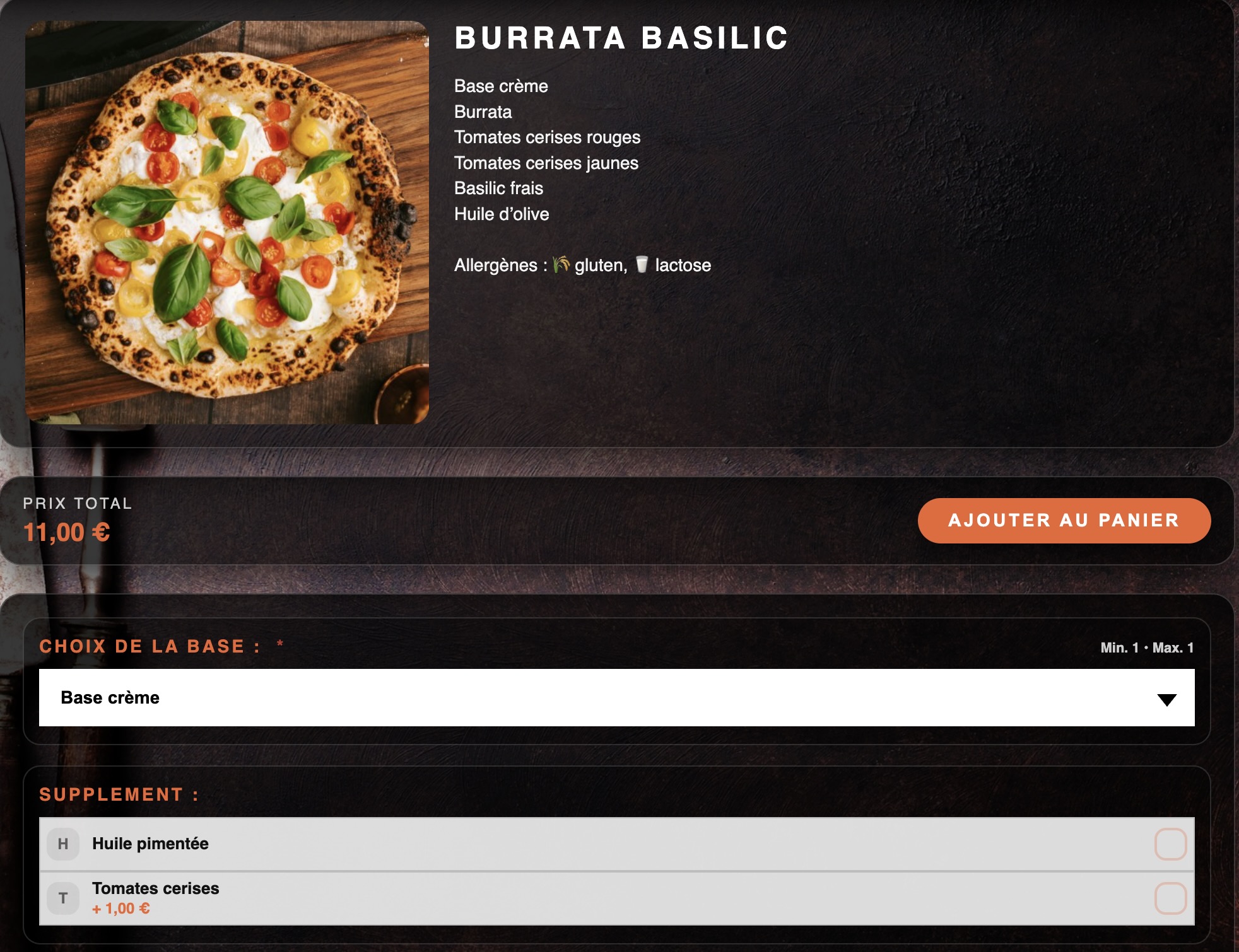 Exemple de click and collect Nomad pour food truck